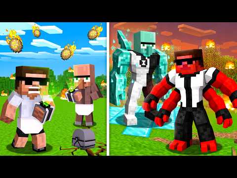 Upgrading into Ben 10 in Minecraft..