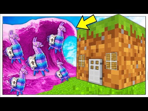 ONDA GIGANTE DI FORTNITE CONTRO BASE DI MINECRAFT ITA!