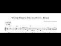 Woody Shaw's Solo on Steve's Blues