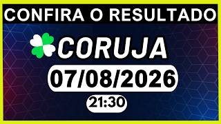 AO VIVO - Resultado Do Jogo Do Bicho CORUJA-RIO 21:30 | 07/08/2026