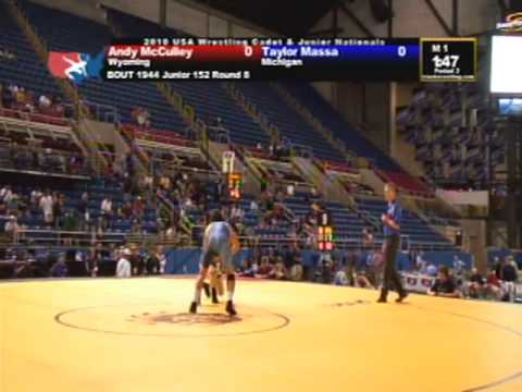 Junior Freestyle 152 pounds - Taylor Massa vs. Andy McCulley