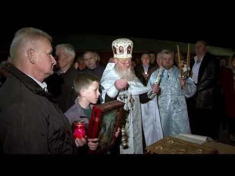 Slujba de Înviere la biserica sf. Nicolae din Voloca, 2017. Preot Ioan Gorda și Corul Gospodarilor