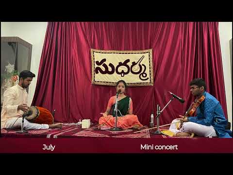 2nd year of Sudharma First Sunday Concert Series |