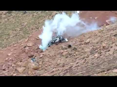SLOW MO  NEW 2012 Jeremy Foley Crash   Pikes Peak International Hill Climb 2012   YouTube