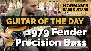 Video thumbnail for Guitar of the Day: 1979 Fender Precision Bass | Norman's Rare Guitars by Normans Rare Guitars
