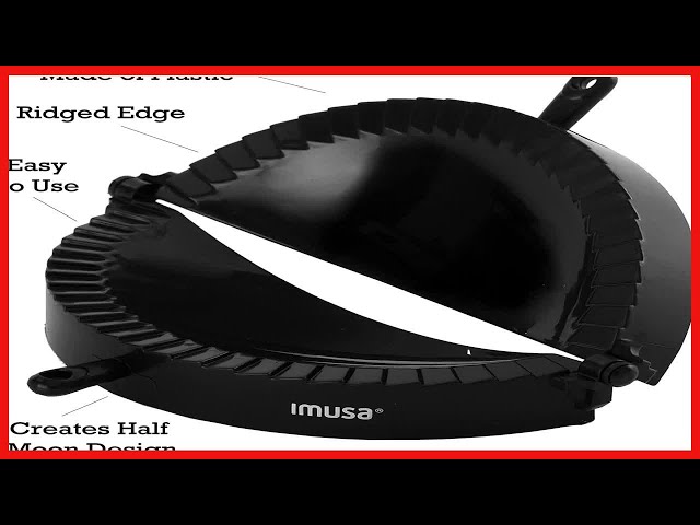 Vídeo relacionado con Imusa USA IMU-71006W Jumbo - Molde de plástico para empanada, fácil de usar, color negro