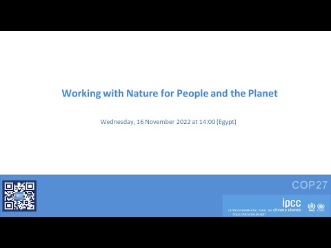 , title : 'Working with Nature for People and the Planet'