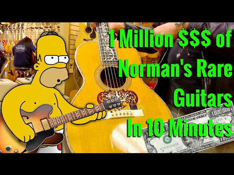 See over 1 MILLION Dollars of Norman's Rare Guitars in 10 minutes with Mark Agnesi - GIBSON