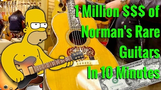 See over 1 MILLION Dollars of Norman's Rare Guitars in 10 minutes with Mark Agnesi - GIBSON