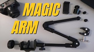 Magic Arm 25" Adjustable Camera Arm Overview (Desk Mount)