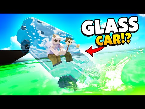 Crashing CARS Made of 100% GLASS! - Teardown Mods