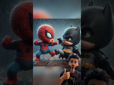 Spider man and Batman part 1 #spiderman #trending #superheroes #avengers  #fictionalcharacters #ai