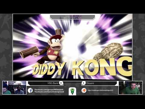 S4@GU 10-13 (Winner's Bracket): Dissent (Diddy) vs HSG Burst (MegaMan)