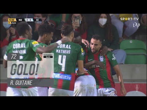 Goal | Golo R. Guitane: Marítimo (2)-0 FC Vizela (Liga 21/22 #16)