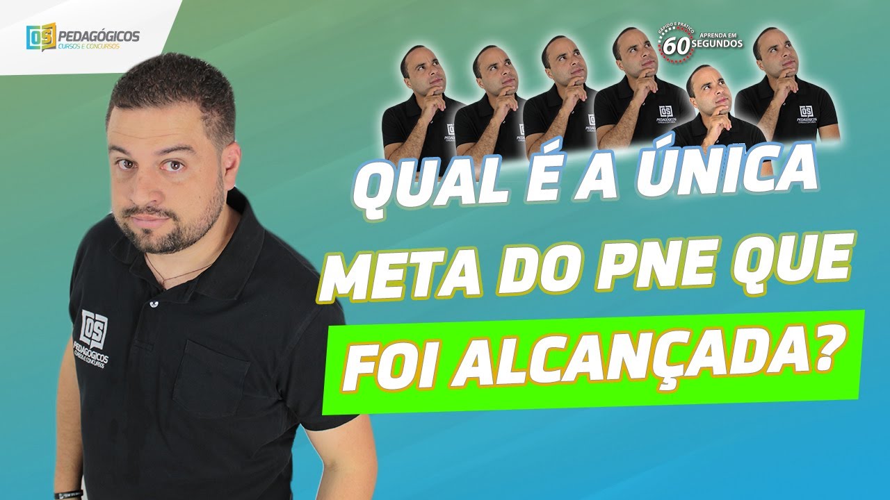 A única das 20 metas do Plano Nacional de Educação (PNE) que foi alcançada