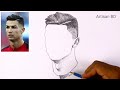 Pencil Sketch of Cristiano Ronaldo Easy step by step Drawing || CR7 from Al Nassr Club #ronaldo