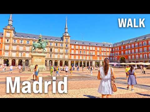 MADRID Walking Tour | SPAIN City Walk with Captions [4K/60fps]