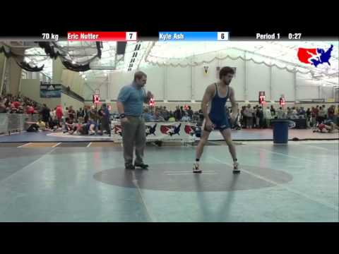 Eric Nutter vs. Kyle Ash at 2013 ASICS University Nationals - FS