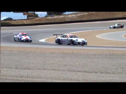 Andretti Hairpin Laguna Seca 2010 Porsche GT3 Challenge.MP4
