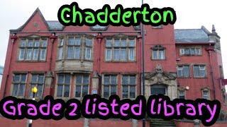 Chadderton Library Oldham, Grade 2 listed building a little history sarahs uk graveyard