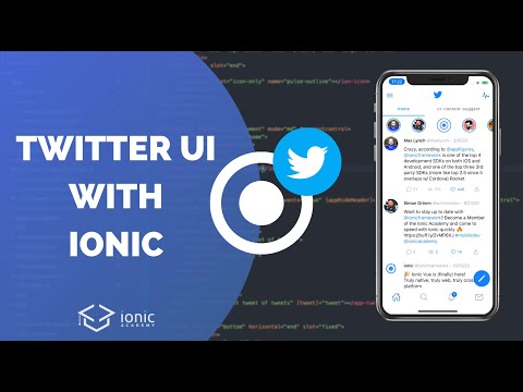 Building the Twitter UI with Ionic Components