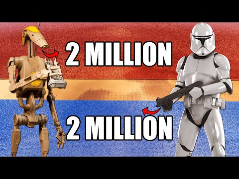 2 Million Clone Troopers VS 2 Million Battle Droids! - NEW UEBS 2 Star Wars Mod Update