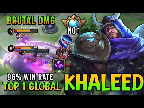 Khaleed Best Build 2021 | Top 1 Global Khaleed Gameplay Build - Mobile Legends