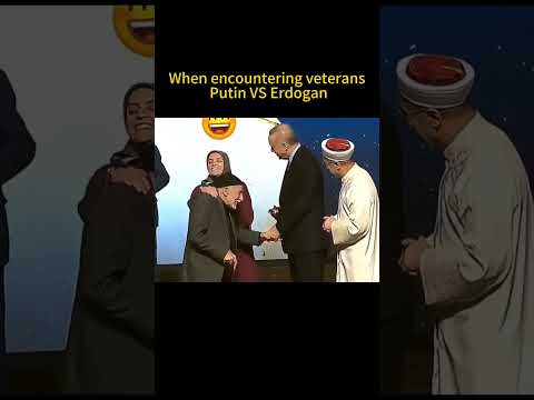 When encountering veterans: Putin VS Erdogan #putin #erdoğan