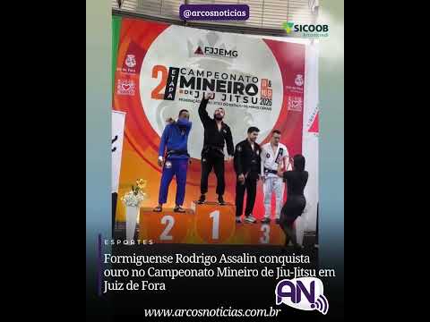 Formiguense Rodrigo Assalin conquista ouro no Campeonato Mineiro de Jiu-Jitsu em Juiz de Fora