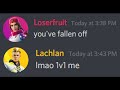 I challenged Lachlan to a 1v1...