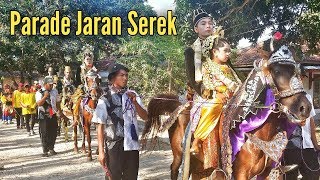 preview picture of video 'Parade Jaran Serek di Iringi Musik Saronen, Pengantinnya Panen Saweran'