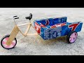 Make A Cycle Rickshaw At Home Diy Matchbox Electric Rickshaw Trolley