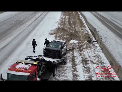 01-31-2023 Azle, TX - Azle officer rolls vehicle on 199