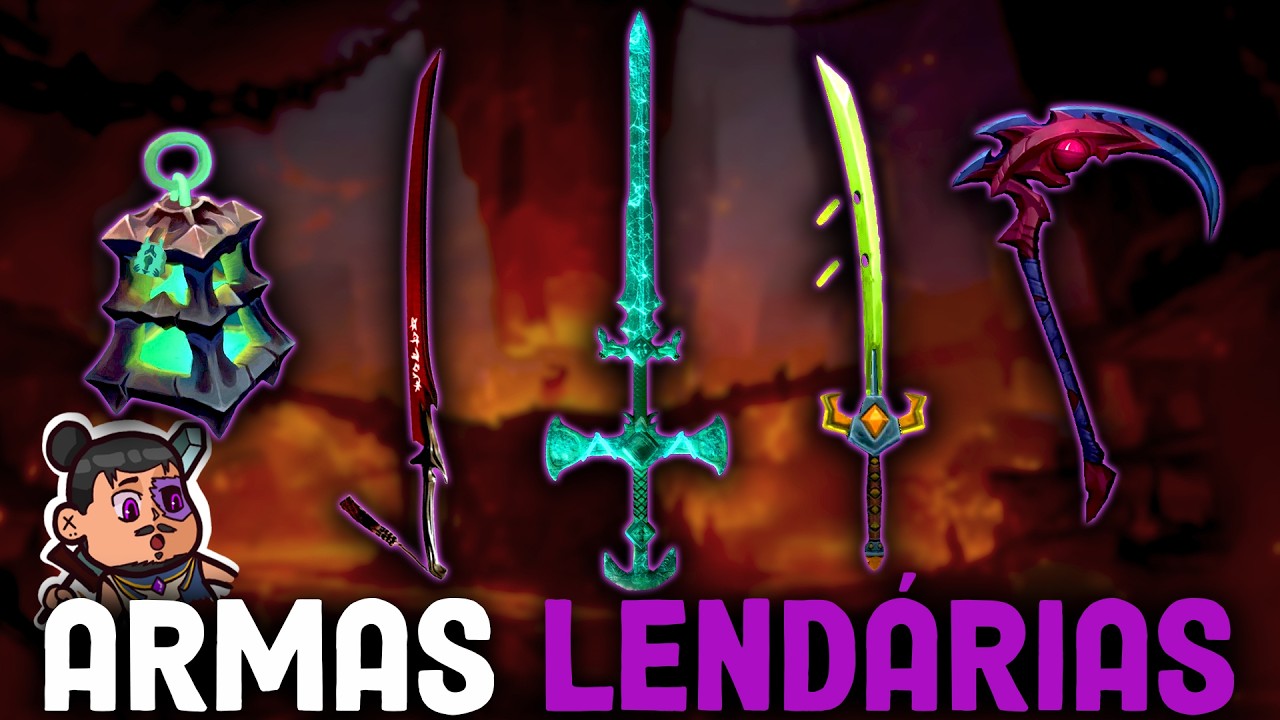 TODAS AS ARMAS LENDÁRIAS DO LEAGUE OF LEGENDS
