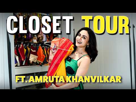 Inside Amruta Khanvilkar’s Wardrobe | 75 Sarees, Styling Tips, Iconic Bags & College Fashion Tales