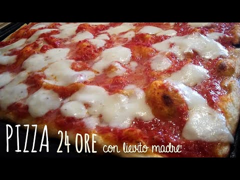 PIZZA con LIEVITO MADRE ricetta estiva, 24 ore di lievitazione