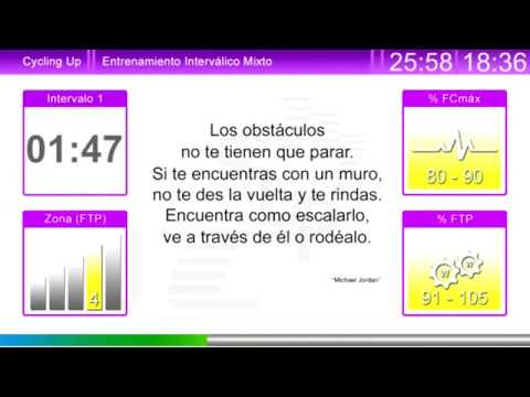 Entrenamiento Nº5 Cycling Up - Interválico Mixto Ciclo Indoor by David Aguado