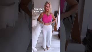 HOW TO CROP A TANK TOP | OUTFIT IDEAS FOR SPRING | #shortsvideo #shorts