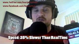 Fastest rapper ever. (Mac Lethal) - Slow-mo Rap Section!!