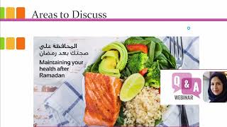 Q&A Webinar - Maintaining your health after Ramadan
