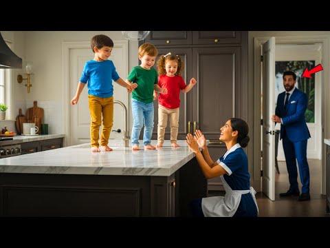 TRILLIZOS DEL MILLONARIO NO CAMINABAN — HASTA QUE LA LIMPIADORA HIZO LO IMPENSABLE