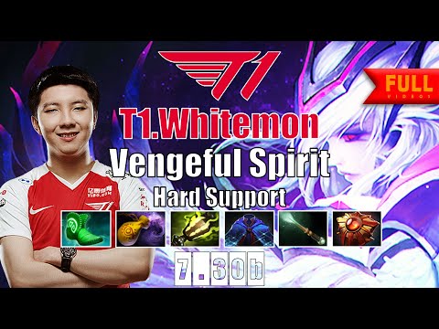 Vengeful Spirit Hard Support | T1.Whitemon | NETHER SWAP TO SAVE OR KILL | 7.30b Gameplay Highlights