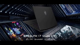 MSI Stealth 17 Studio A13V – Slim．Sharp．Stylish  anuncio