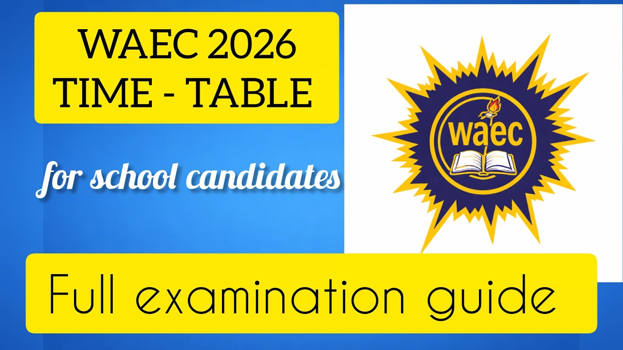 BREAKING NEWS: WAEC 2026 Time Table is Finally Out 🚨 See All Exam Dates Now!