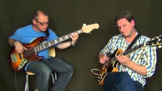 Playing Giant Steps by John Coltrane on Bass and Guitar