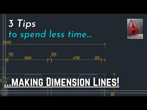 AutoCAD Basics Edit Dimensions Simple Tutorial PART 1