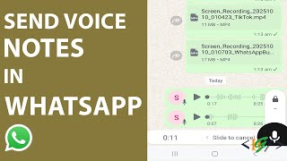 Download lagu How to Send Voice Note in WhatsApp | Audio Message mp3