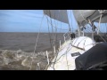 Beating out of the Rio de la Plata in a force 6 ...