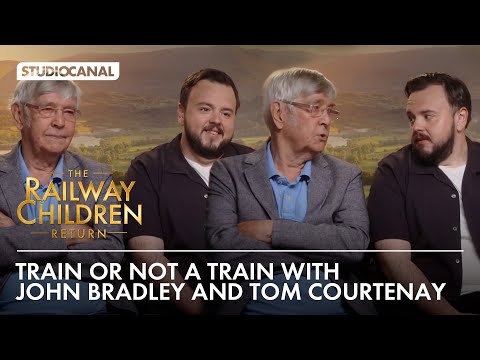 Thumbnail of the video: John Bradley and Tom Courtenay play TRAIN OR NOT A TRAIN | THE RAILWAY CHILDREN RETURN