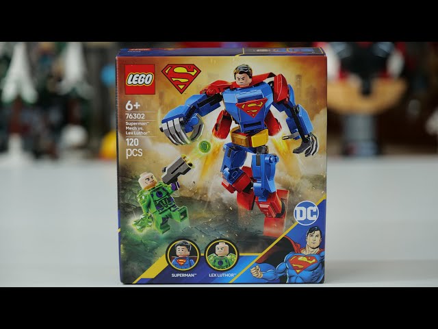 Vídeo relacionado con LEGO DC Armadura Robótica de Superman vs. Lex Luthor Juguete de Superhéroes con Minifiguras para el Juego de rol de Batallas, Regalo para Niños y Niñas de 6 Años o Más 76302